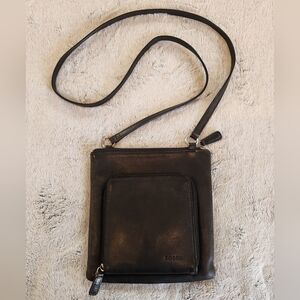 Fossil Leather Crossbody Bag